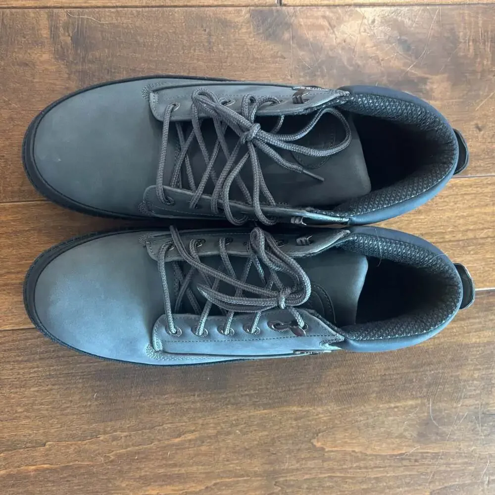 Lugz Drifter Weatherguard Men's Boots Size 10 Charcoal Black Slip Resistant